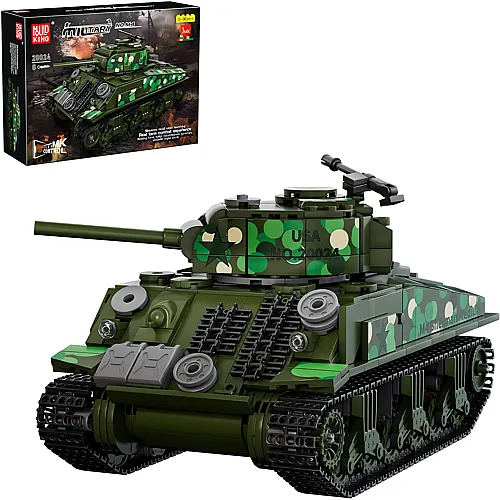 Mould King Military Ferngesteuerter Panzer M4 Sherman 20024