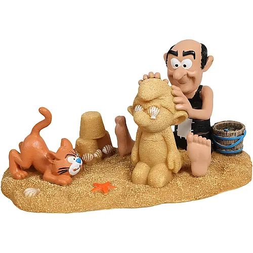 Aqua Della Die Schl�mpfe Gargamel und Azrael am Strand
