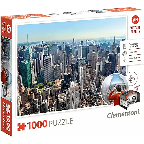 Clementoni Puzzle Virtual Reality - New York - 1000 Teile