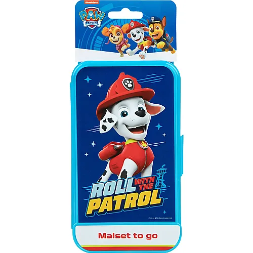 Undercover Paw Patrol Malset to go Ausmalvorlagen und Stifte in Box