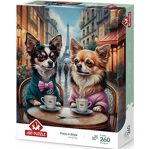 Art Puzzle Puzzle 260 Teile XXL Teile - Stylische Pfoten