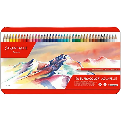 Caran d'Ache Supercolor Soft Aquarelle - 120 Teile