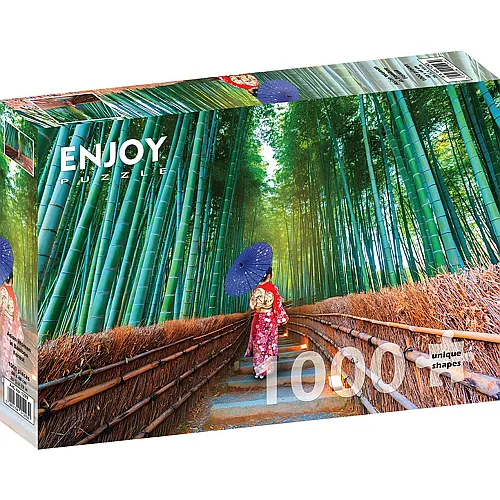 Enjoy Puzzle Asian Woman in Bamboo Forest - 1000 Teile