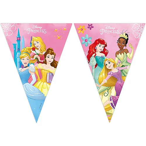 Procos Wimpelkette aus Papier Disney Princess - 2,3 m