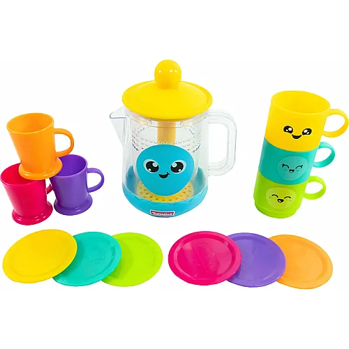 Tomy Bubble Becher und Kanne Set Bade-Spielzeug, 13 Teile, 1