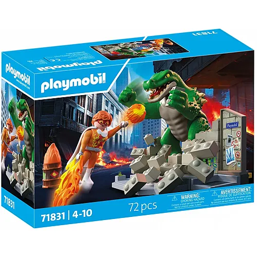 PLAYMOBIL Helden-Showdown mit der Riesenechse 71831