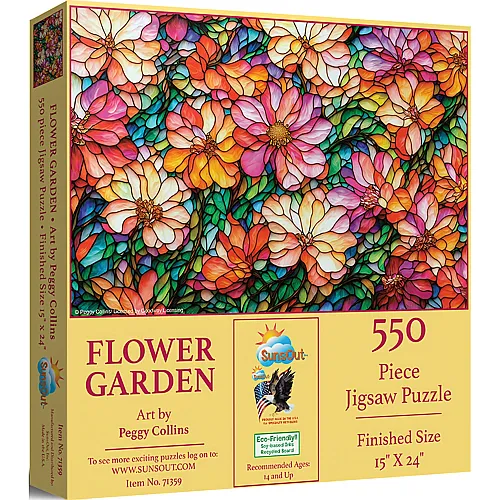 SunsOut Puzzle Peggy Collins Ziergarten (550Teile)
