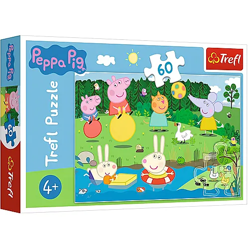 Trefl Puzzle Peppa Pig Spielen im Sommer (60Teile)