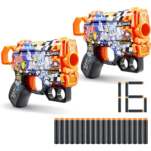 X-Shot Sonic Super Speed Menace Blaster (2 Blasters)