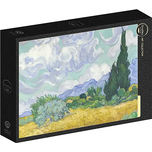Grafika Puzzle Art Collection Vincent Van Gogh Champ de Bl� avec Cypr�s, 1899 - 1000 Teile