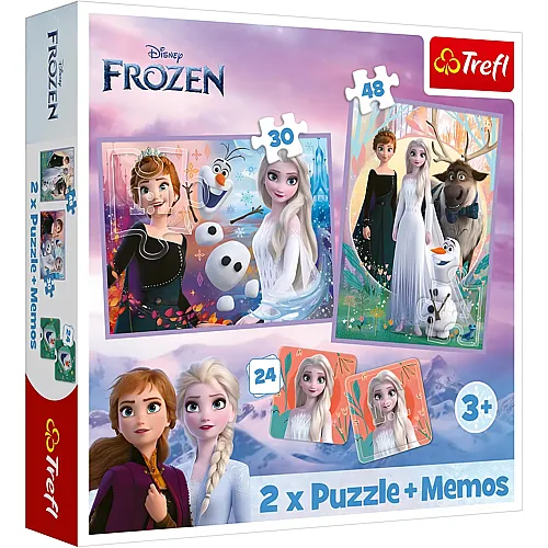 2in1 Disney Frozen 2 plus Memos 48Teile