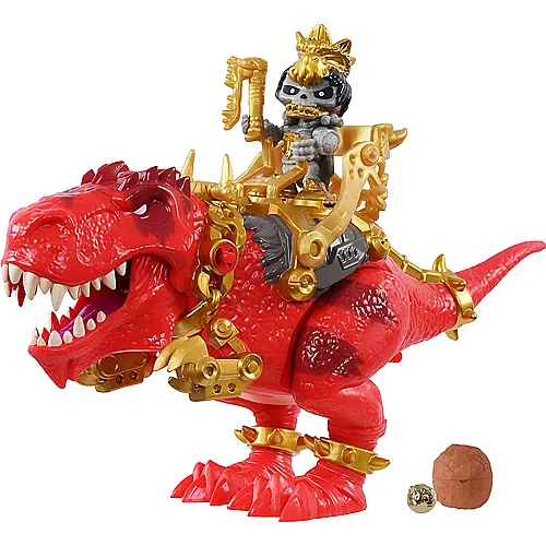 Moose Toys Treasure X Dino Gold T-Rex mit Hunter-Figur Rot