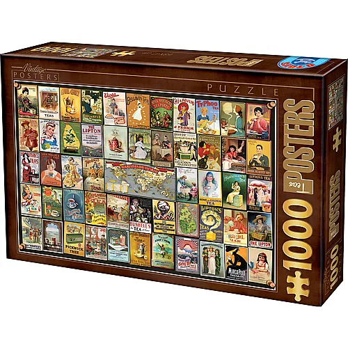 Vintage Collage - Teas 1000Teile