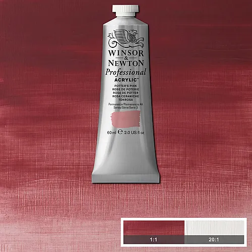 Winsor & Newton W&n Prof. Acrylfarbe 60ml Tube Tonrosa