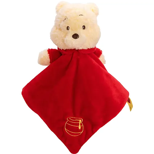 Winnie Pooh Kopf mit Schmusetuch - 25 cm