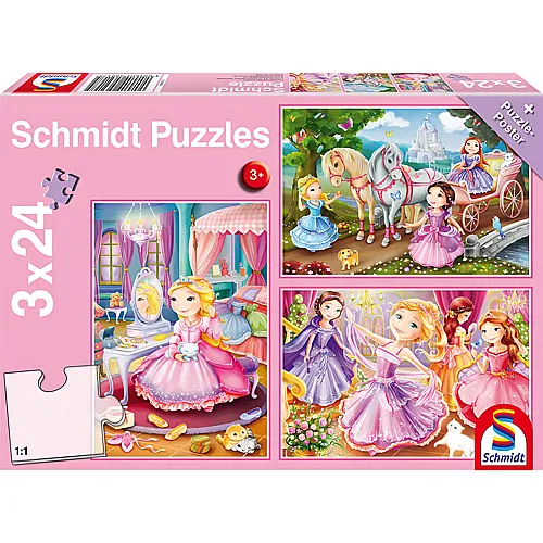 Schmidt Puzzle Mrchenhafte Prinzessin (3x24)