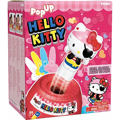 Tomy Pop up Helly Kitty, d/f/i ab 4 Jahren, 2-4 Spieler,