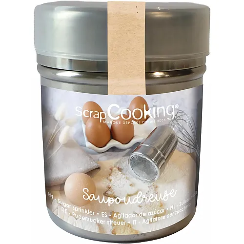 ScrapCooking Zuckerstreuer f�r 80g silber