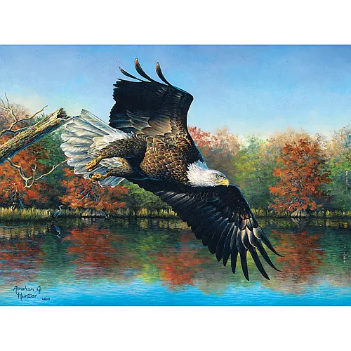 SunsOut Puzzle Abraham Hunter Wetlands Eagle - 1000 Teile