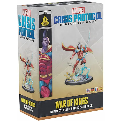 Atomic Mass Games Marvel: Crisis Protocol � War of Kings, Charakter- und Krisenpack-Erweiterung, Tabletop, 2 Spieler, ab 14 Jahren, 90-120 Minuten, Deutsch, Mehrsprachig