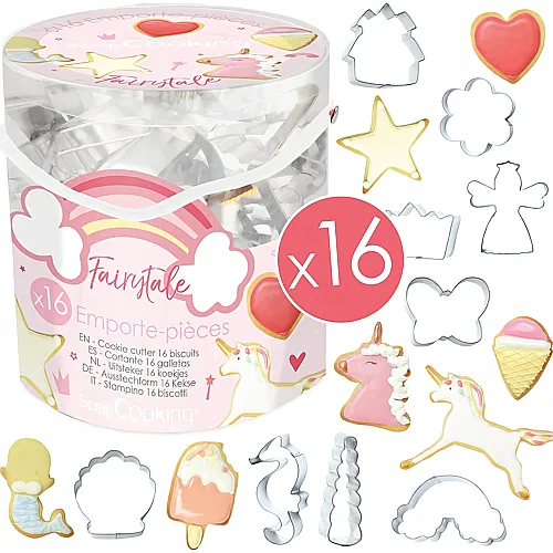 ScrapCooking M�rchen-Ausstechformen - 16 Teile