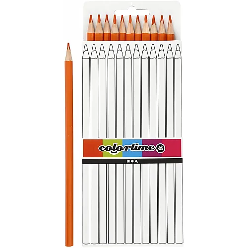 Dreieckige Buntstifte orange - 12 Teile