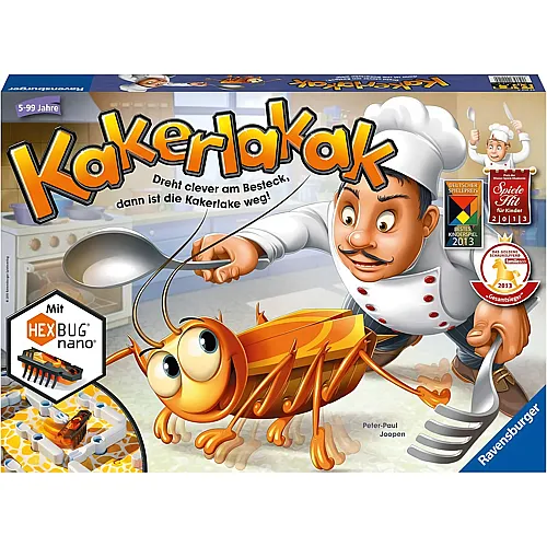 Ravensburger Spiele Kakerlakak - Kinderspiel mit elektronischer Kakerlake