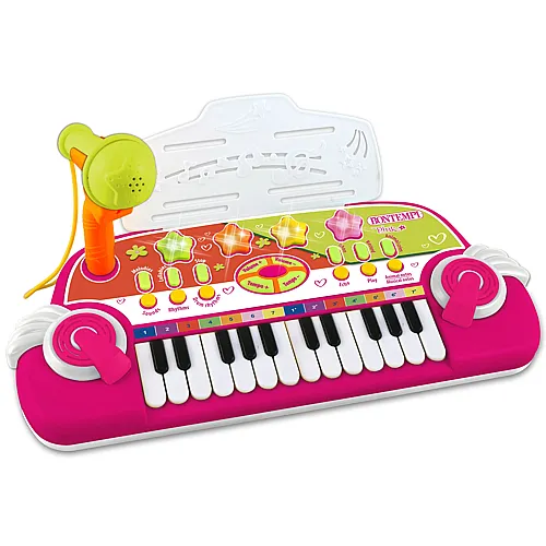 Bontempi Elektronik-Keyboard mit 24 Tasten Pink