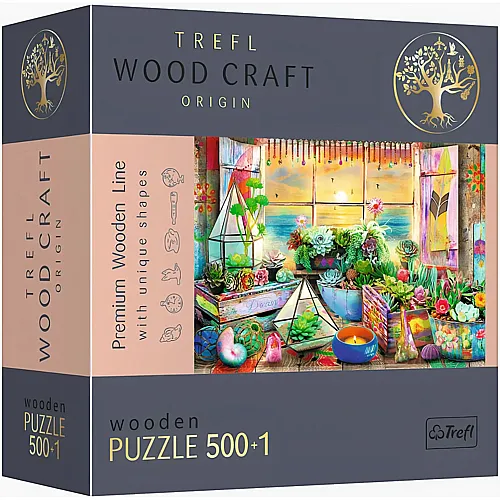 Trefl Puzzle Wood Craft - Haus am Strand - 500 Teile