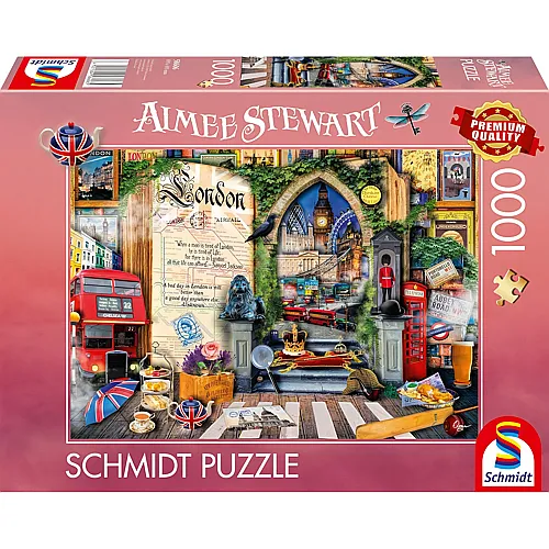 Schmidt Puzzle Aimee Stewart Souvenir, Erinnerungen an London (1000Teile)