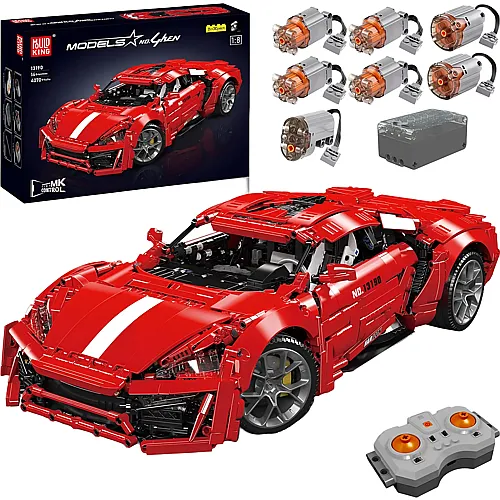 Mould King Models Ferngesteuerter Sportwagen mit Dual Fernbedienung 13190