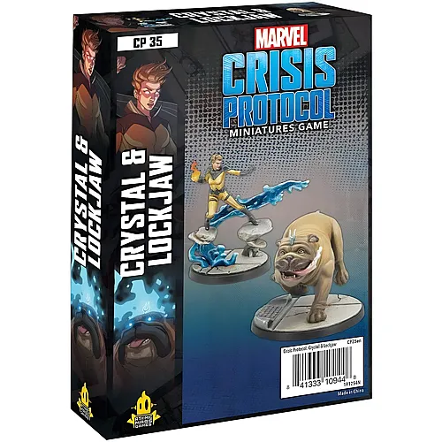Atomic Mass Games Marvel Crisis Protocol: Character Pack: Crystal and Lockjaw - Miniature Game