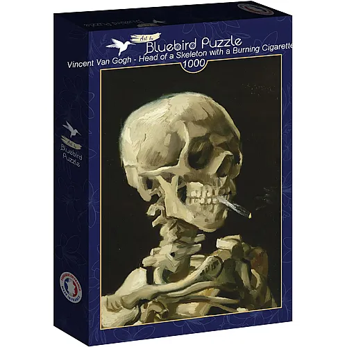 Bluebird Puzzle Vincent Van Gogh Head of a Skeleton with a Burning - 1000 Teile