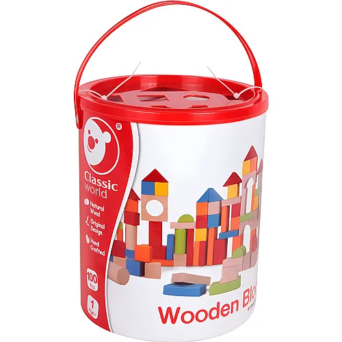 Classic World Holzkl�tze - 100 Teile