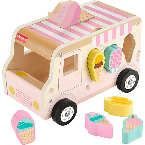 Zuckers�sser Holz-Eiswagen