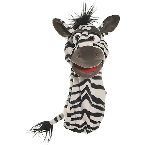 Living Puppets Quaselwrmer Handpuppe Zebra (39cm)