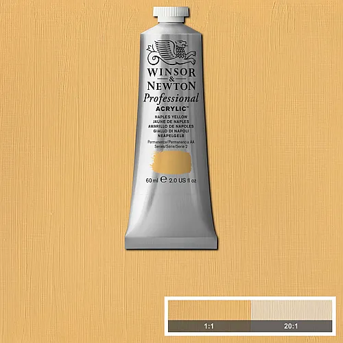 Winsor & Newton W&n Prof. Acrylfarbe 60ml Tube Neapelgelb