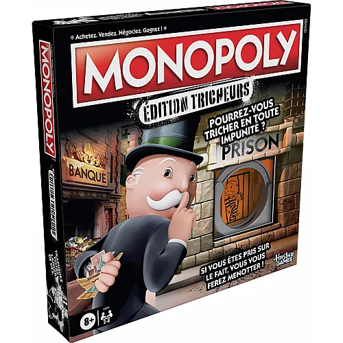 Hasbro Gaming Monopoly Cheaters Refresh, f ab 8 Jahren, 2-6 Spieler,
