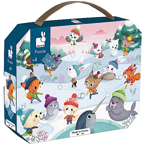Janod Puzzle Schneeparty (36Teile)
