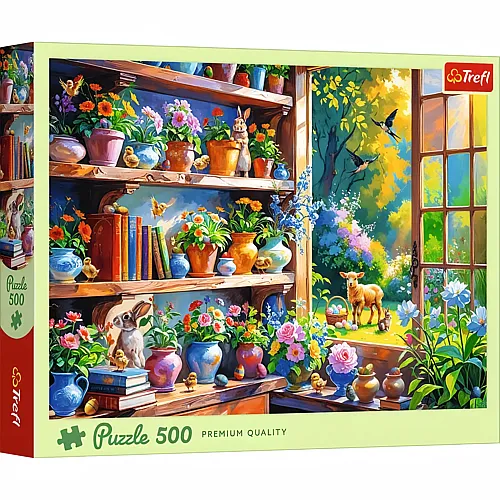 Fr�hlingsmorgen in der Orangerie 500Teile