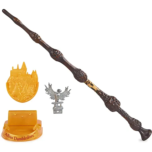 Spin Master Wizarding World Harry Potter - Authentischer Albus Dumbledore Zauberstab aus Kunststoff mit Hogwarts-Halterung, ca. 30,5 cm, Spielzeug f�r Kinder ab 14 Jahren, Fanartikel