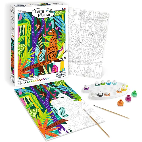 Sentosphere Palette d'Artiste Malen nach Zahlen Panther im Dschungel