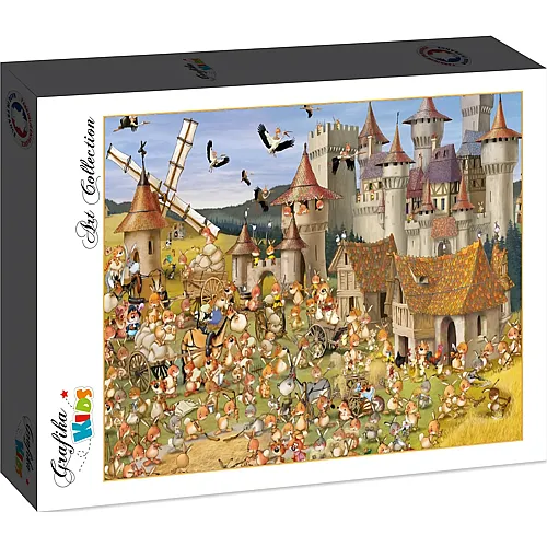 Grafika Puzzle Art Collection Fran�ois Ruyer Grafika Kids Die Kaninchenburg - 24 Teile
