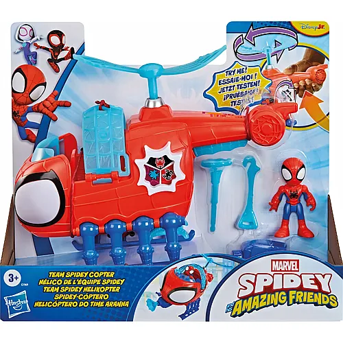 Hasbro Spiderman Spidey Helikopter mit Figur