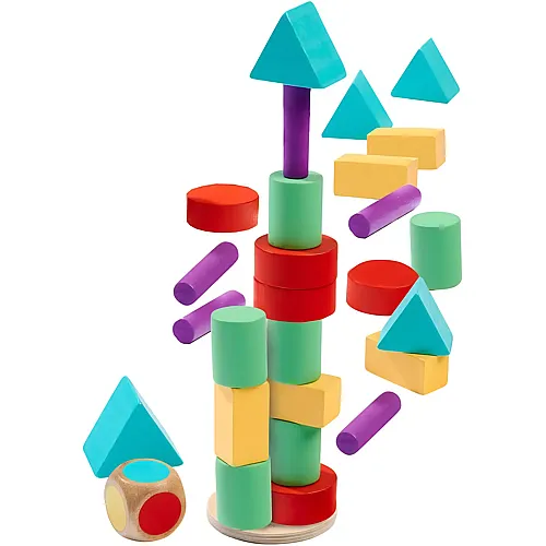Stapelspiel mit W�rfel - 27 Teile