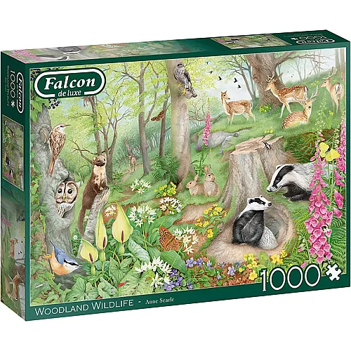 Falcon Puzzle Woodland Wildlife - 1000 Teile