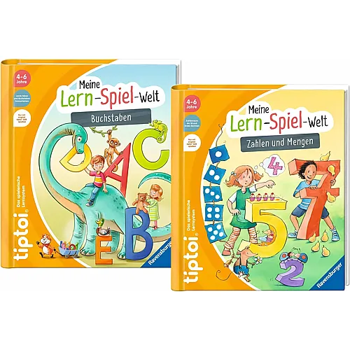 Ravensburger tiptoi Mein Lernspiel Abenteuer Set - Erste Buchstaben und Erste Zahlen