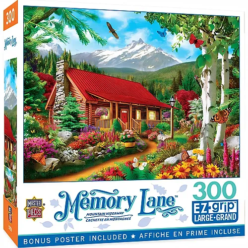 Master Pieces Puzzle Memory Lane Versteck in den Bergen - 300 Teile