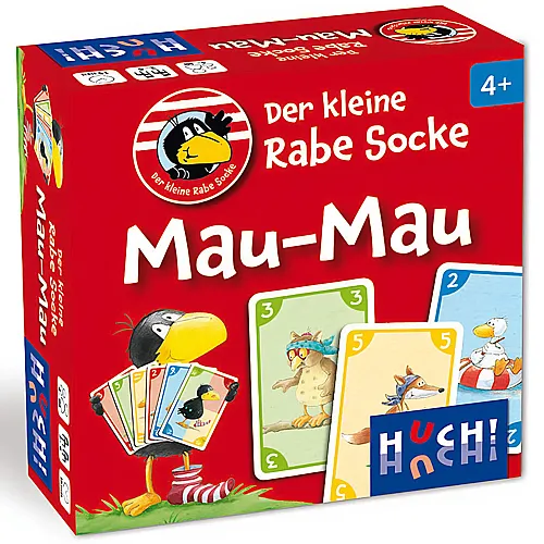 HUCH Spiele Der kleine Rabe Socke - Mau Mau