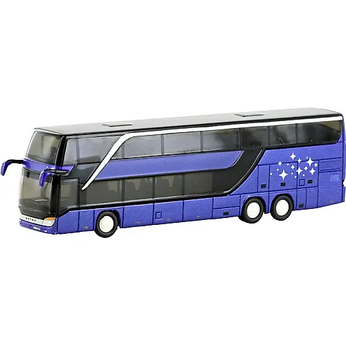 Minis Setra Reisebus S431 DT Reisebus metallic blau